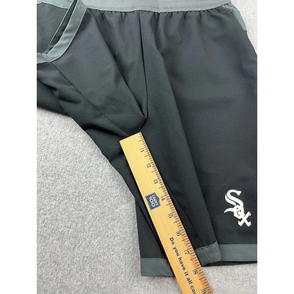 Nike Chicago White Sox MLB Shorts Mens Small Black Authentic Dri-FIT Athletic